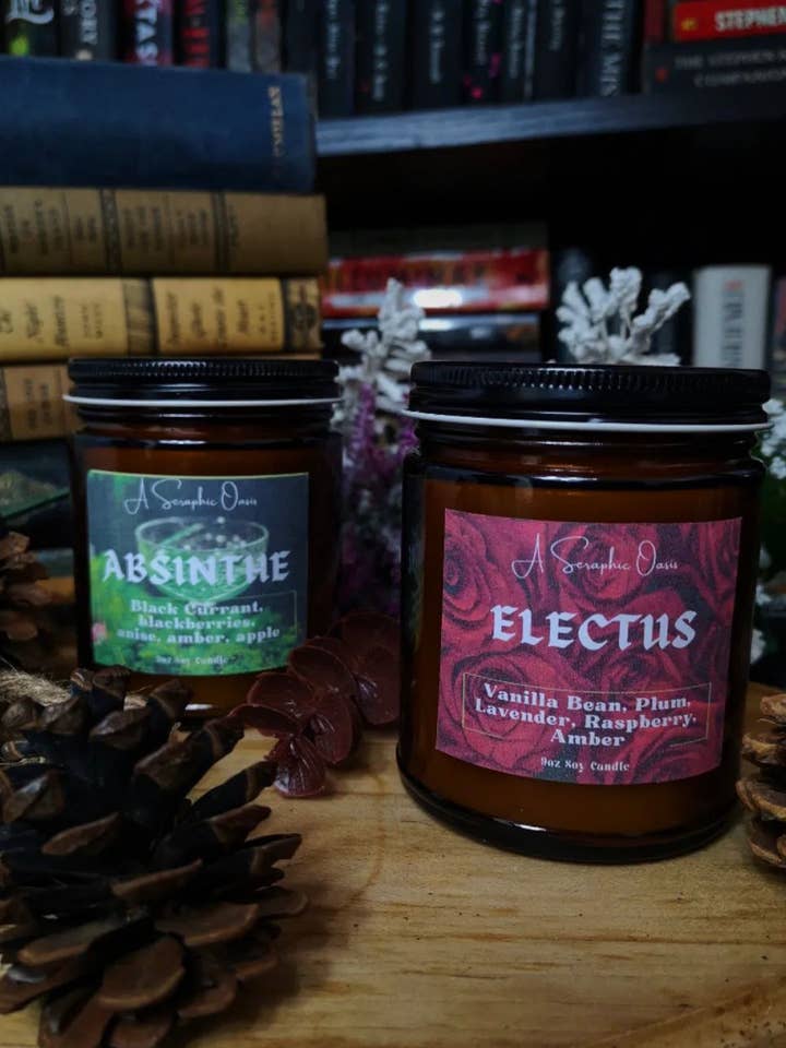 9 Oz hyggelige stearinlys for engroshandel hos A Seraphic Oasis