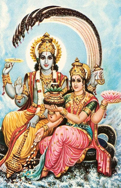 Found Image Press - Wholesale Sticker - Sticker FG-410 Vishnu and Lakshmi0