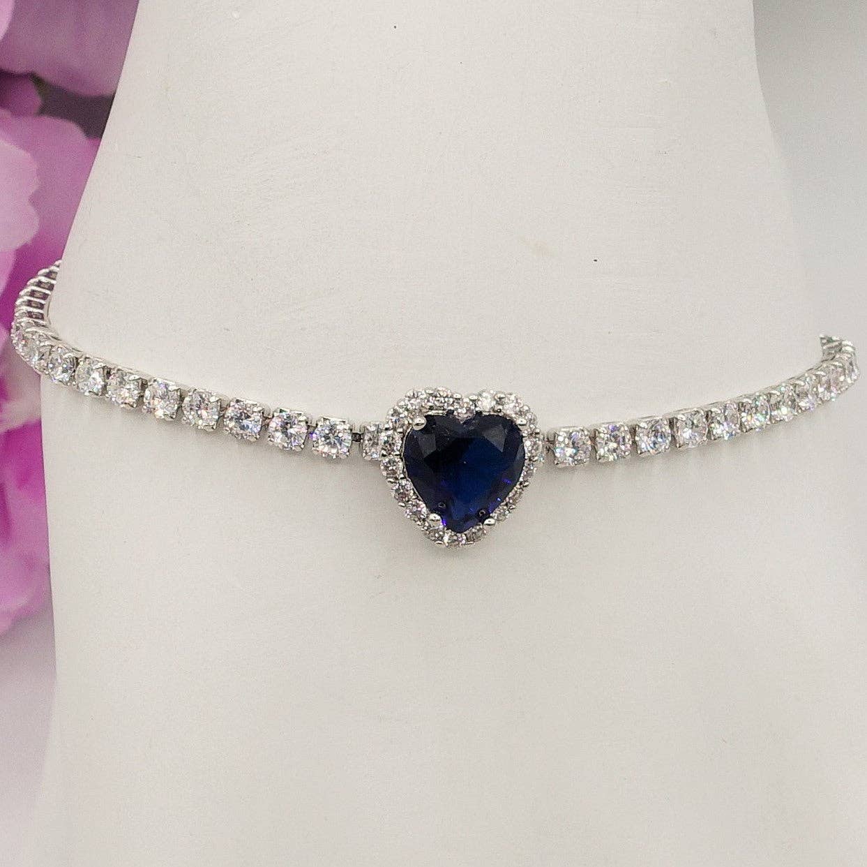 Daemon srls - Vendita all'ingrosso Bracciali tennis - DIANA ~Chunky~ Bracciale tennis con cuore in zirconi cubici16