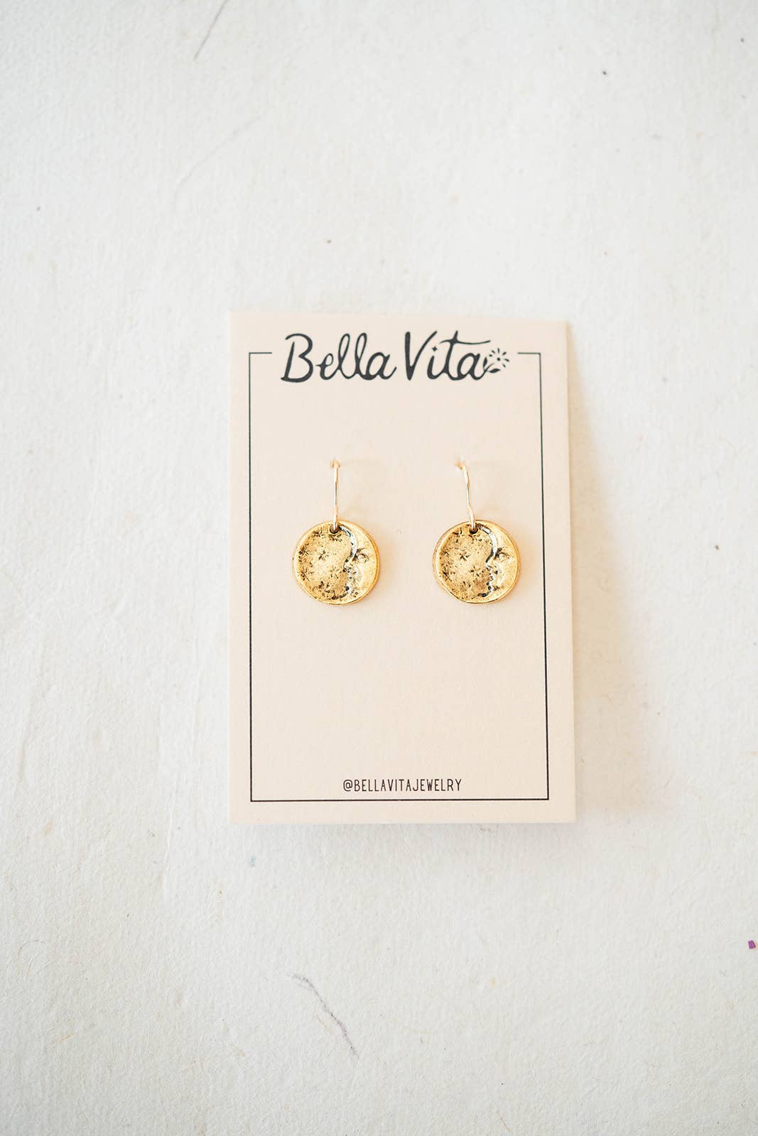 Bella Vita Jewelry - Wholesale Dangle Earrings - Bitty Button Charm Earrings | Moon and Stars Earrings6