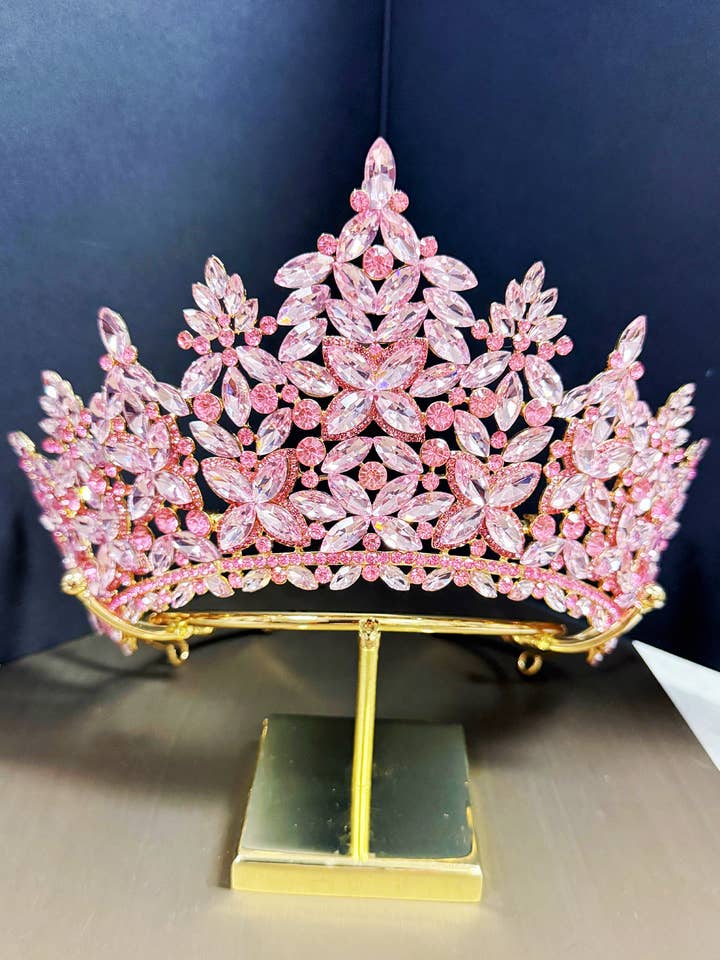 Quinceanera Crown, Pink Crystal Crown, Prom Gold Headdress and other Purchase Wholesale quinceañera dresses. Free Returns & Net 60 Terms on Faire trending on Faire.