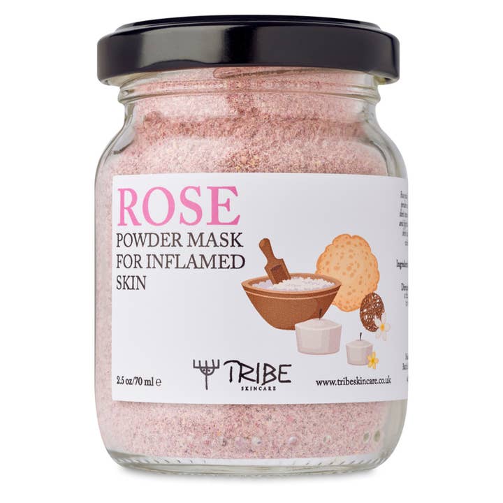 Rozenpoeder masker voor ontstoken huid 70 g voor wholesale door Tribe Skincare
