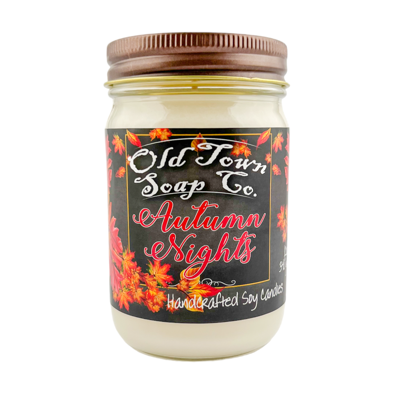 Old Town Soap Co. - Wholesale Jar/Filled Candle - Fall Scented 12oz Candles - Avail in 11 Perfect Fall Scents1
