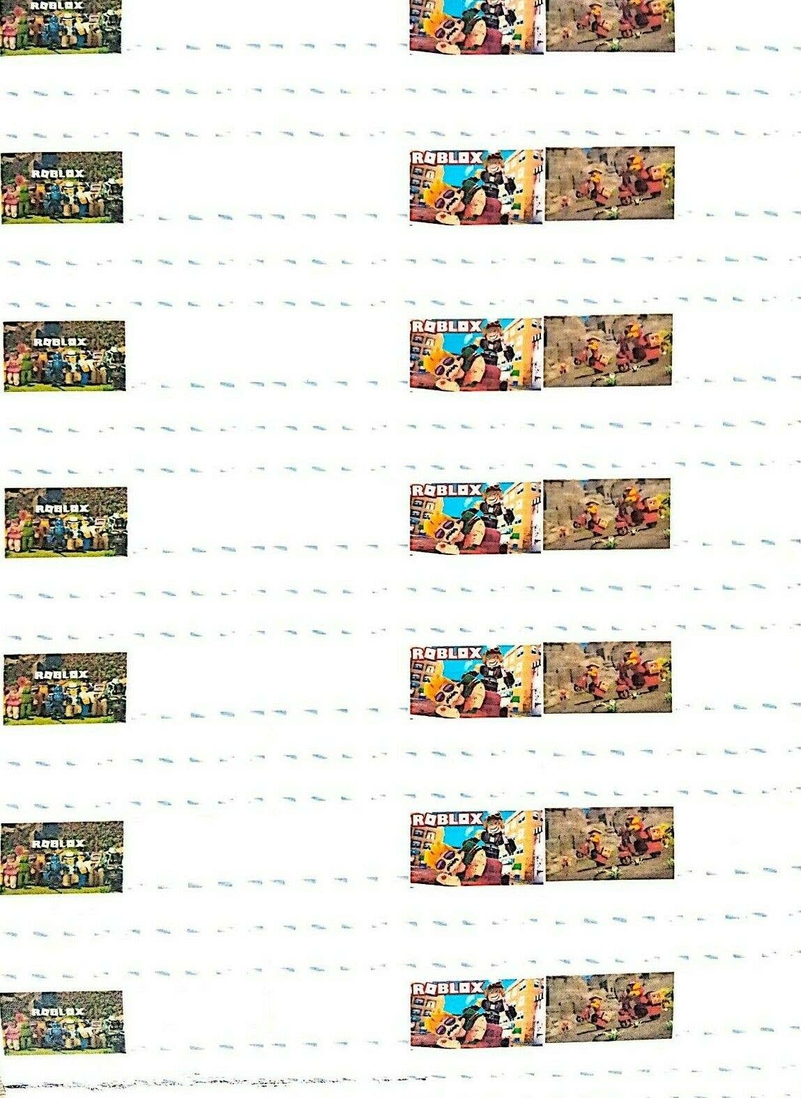 HTB - Wholesale Sticker - Kids & Baby - Roblox set of 21 customizable labels for school0