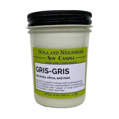 Gris Gris: A Mystical and Soothing Spa Retreat Soy Candle for wholesale by Nola and neighbors