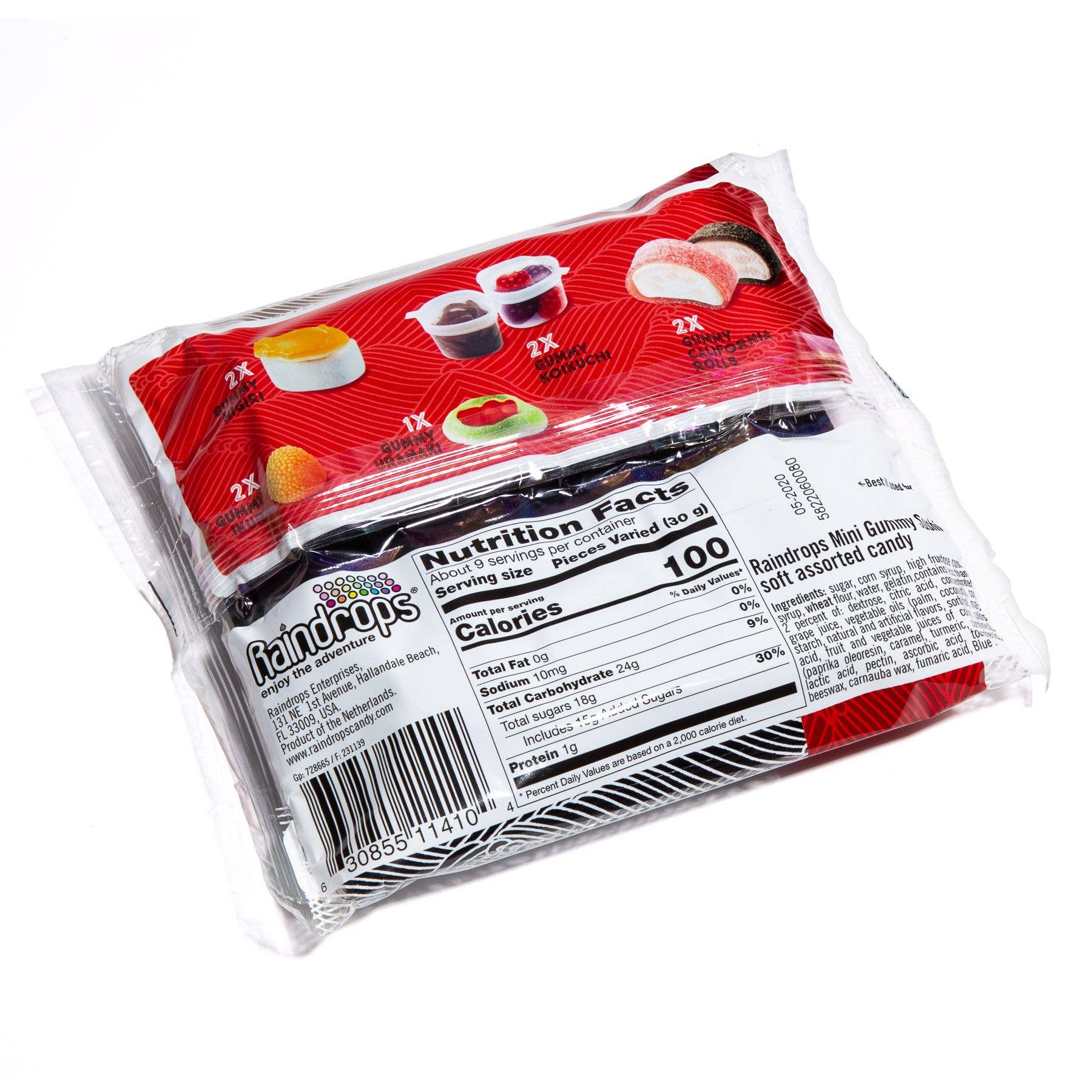 Grandpa Joe's Candy Shop - Wholesale Gummy - Raindrops Gummi Sushi, 3.00oz, 12ct Case1