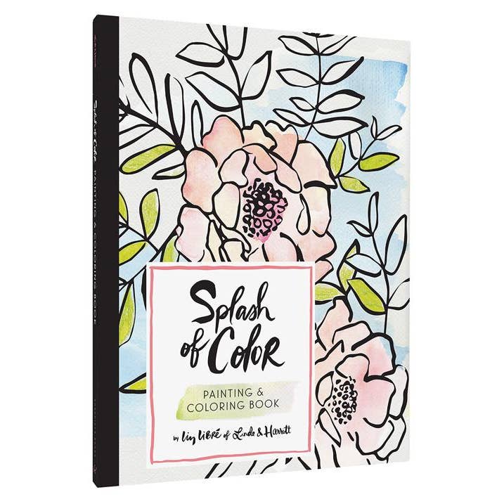 Chronicle Books - Wholesale Coloring Book - Adult - Splash of Color Painting & Coloring Book