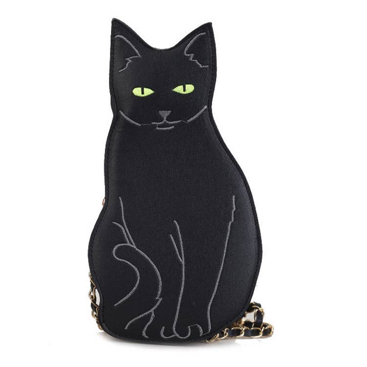 Gothic Creative Black Cat Crossbody Bag for wholesale on Faire3