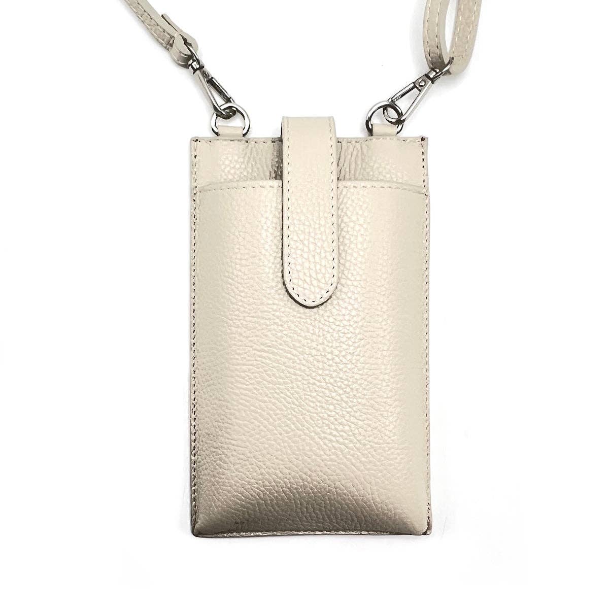 Suie Valentini srl - Vendita all'ingrosso Borsa a tracolla - Donna - Borsa per telefono in vera pelle, Made in Italy, art. 11256013