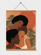 Women Supporting Women Art Print for wholesale by Illustrations Its Funny Howww Inc