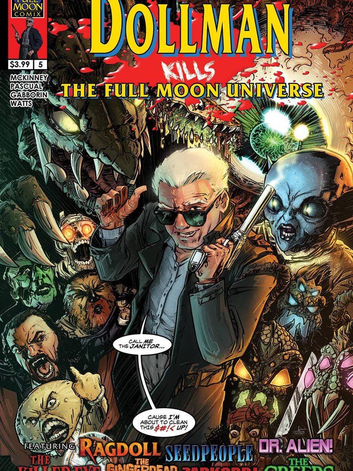 Dollman doodt het universum van de volle maan #5 (cover van Jason Strutz) voor wholesale door Full Moon Features