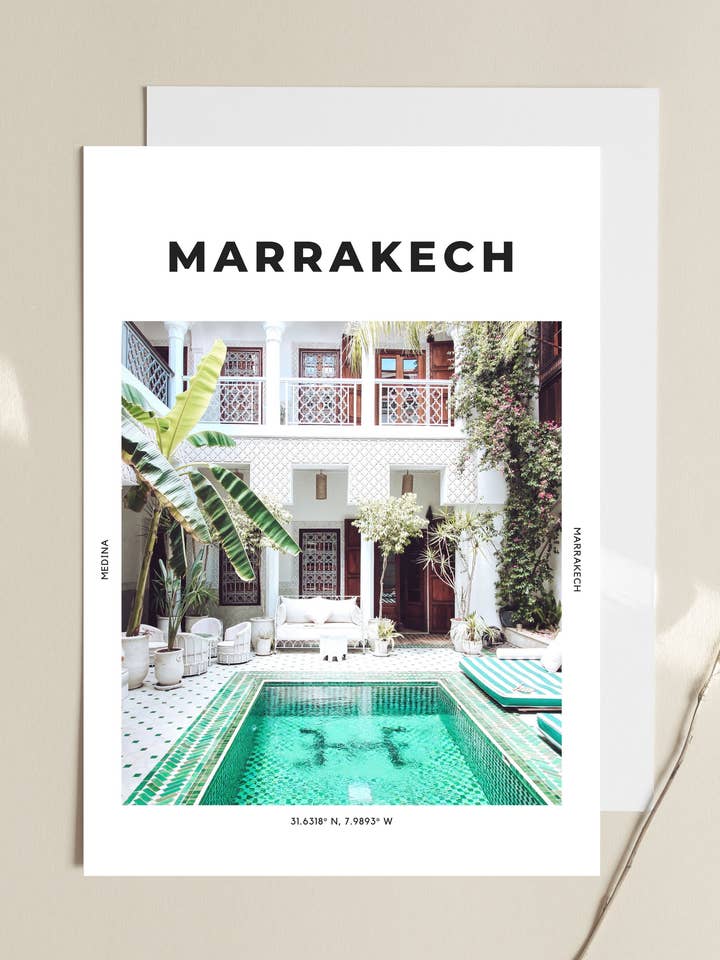 Impressão de “Jóia da Medina” de Marrakech por atacado de The Travel Edit