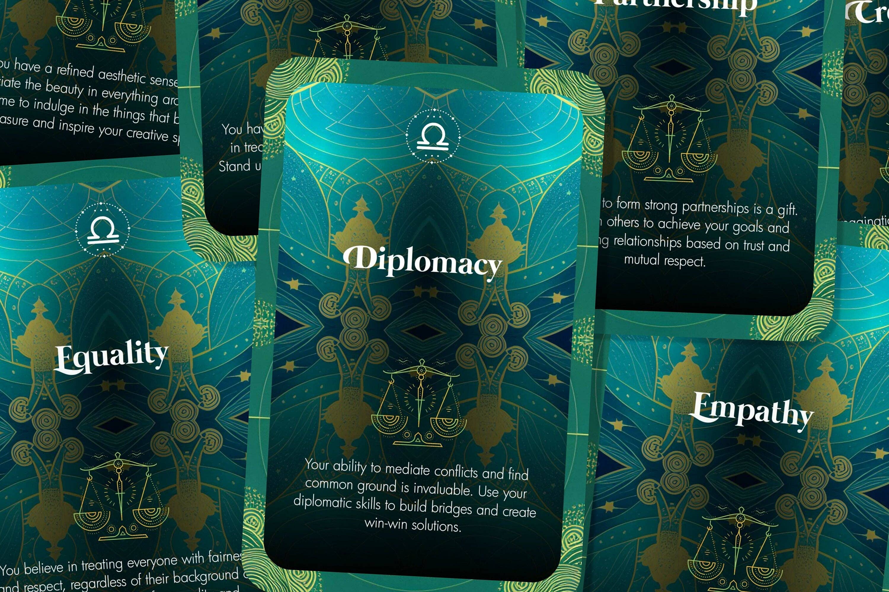 Ibiza Tarot USA - Venta al por mayor Cartas del tarot - El oráculo de Libra - El horóscopo místico10