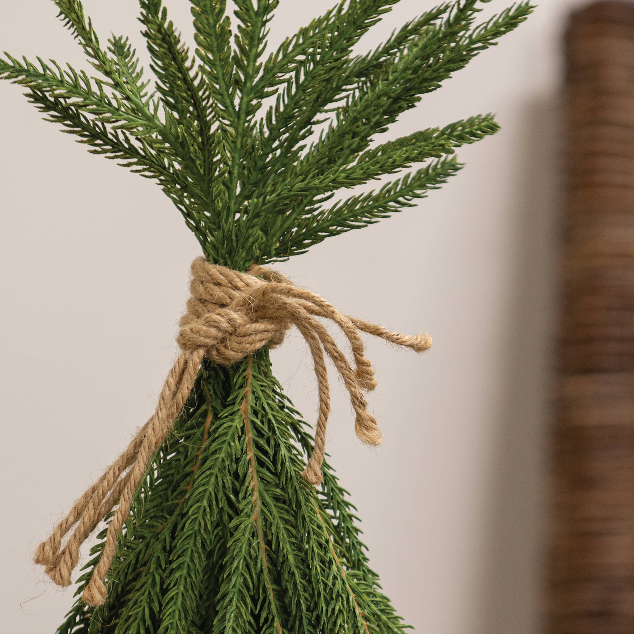 Saybrook Lane - Wholesale Artificial Christmas Tree - Drooping Soft Touch Austrian Pine Tree in Basket - 25"2