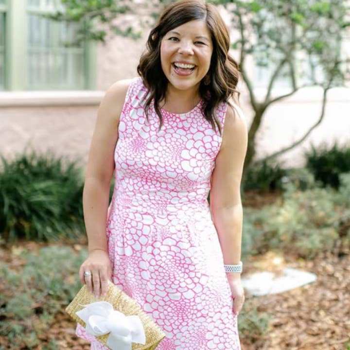 Peachy Pendants - Wholesale Clutch Bag - Women's - Vineyard Straw Clutch with White Bow14