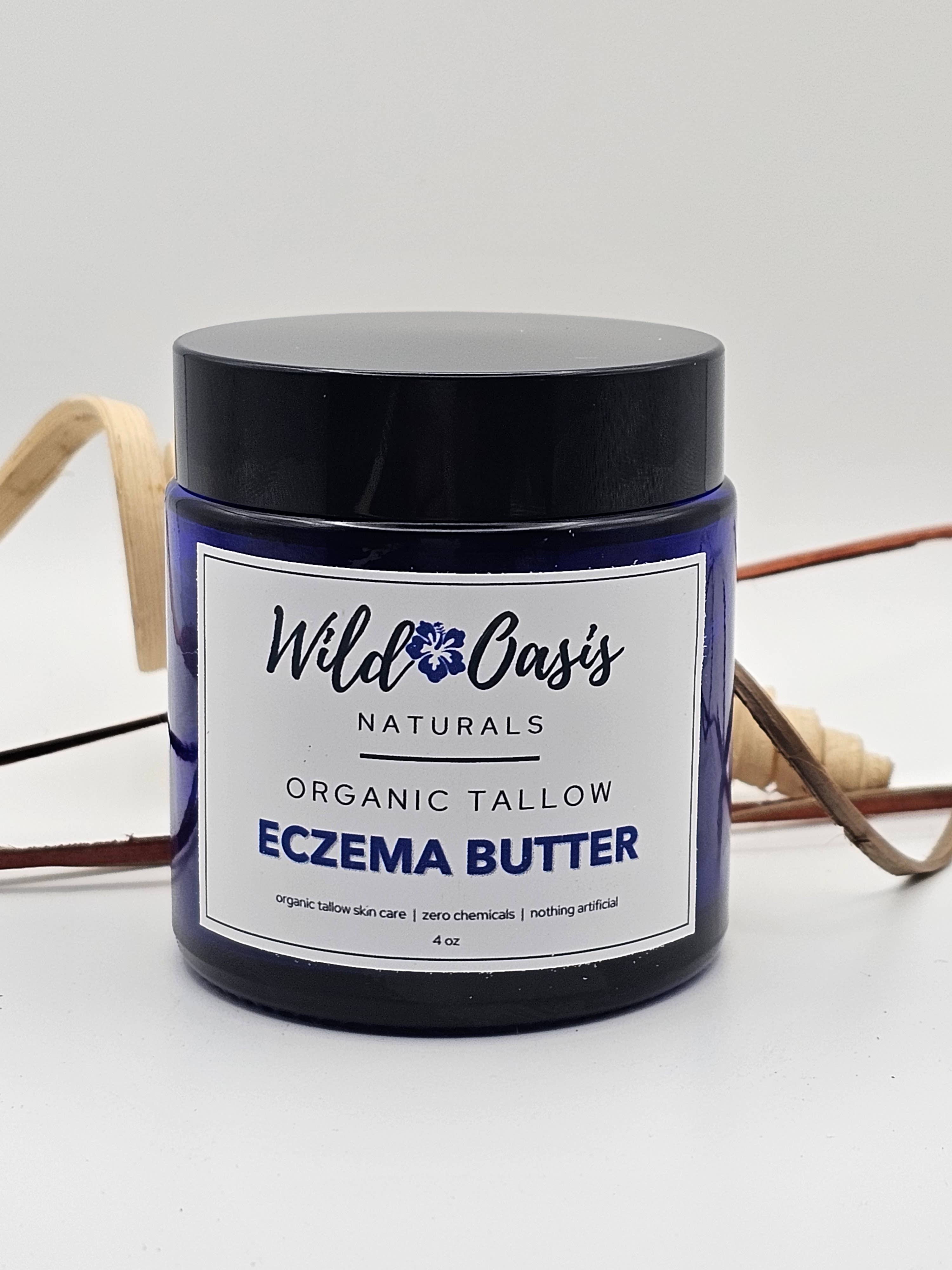 Wild Oasis Naturals - Wholesale Body Balm/Butter - Eczema Butter - 4 oz - Organic Tallow Eczema/Psoriasis Cream2