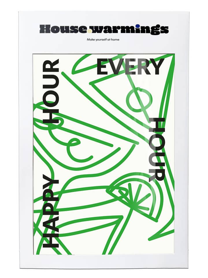 HAPPY HOUR Art Print - A3 Size for wholesale by House.warmings