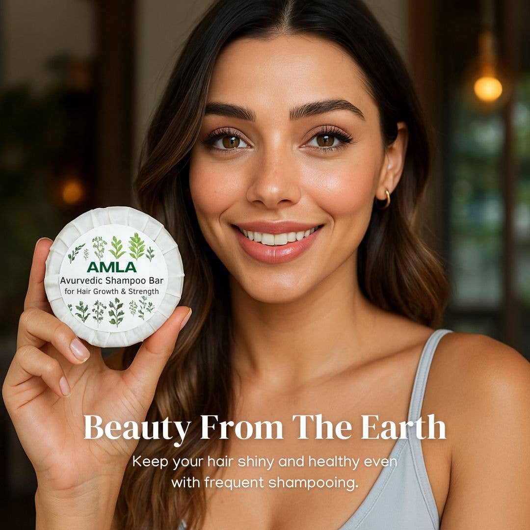 Nature Skin Shop LLC - Vente Disques de shampoing/shampoings solides - Barre de Shampooing Ayurvédique Amla4