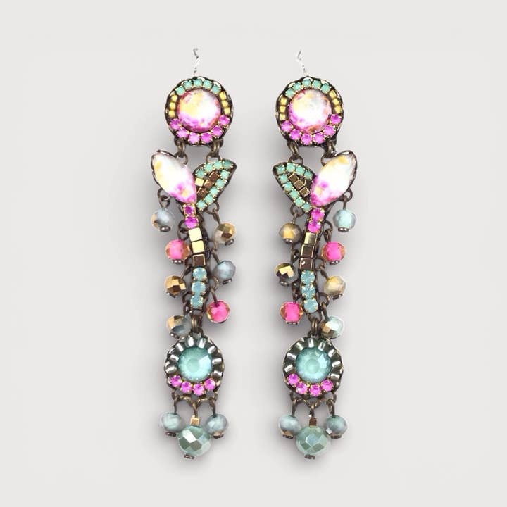 Kristallörhängen LOREA för wholesale av melizijewelry