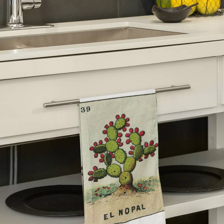 Acme. Baby Co. LLC - Wholesale Tea Towel - El Nopal Cactus Organic Retro Kitchen Towel1