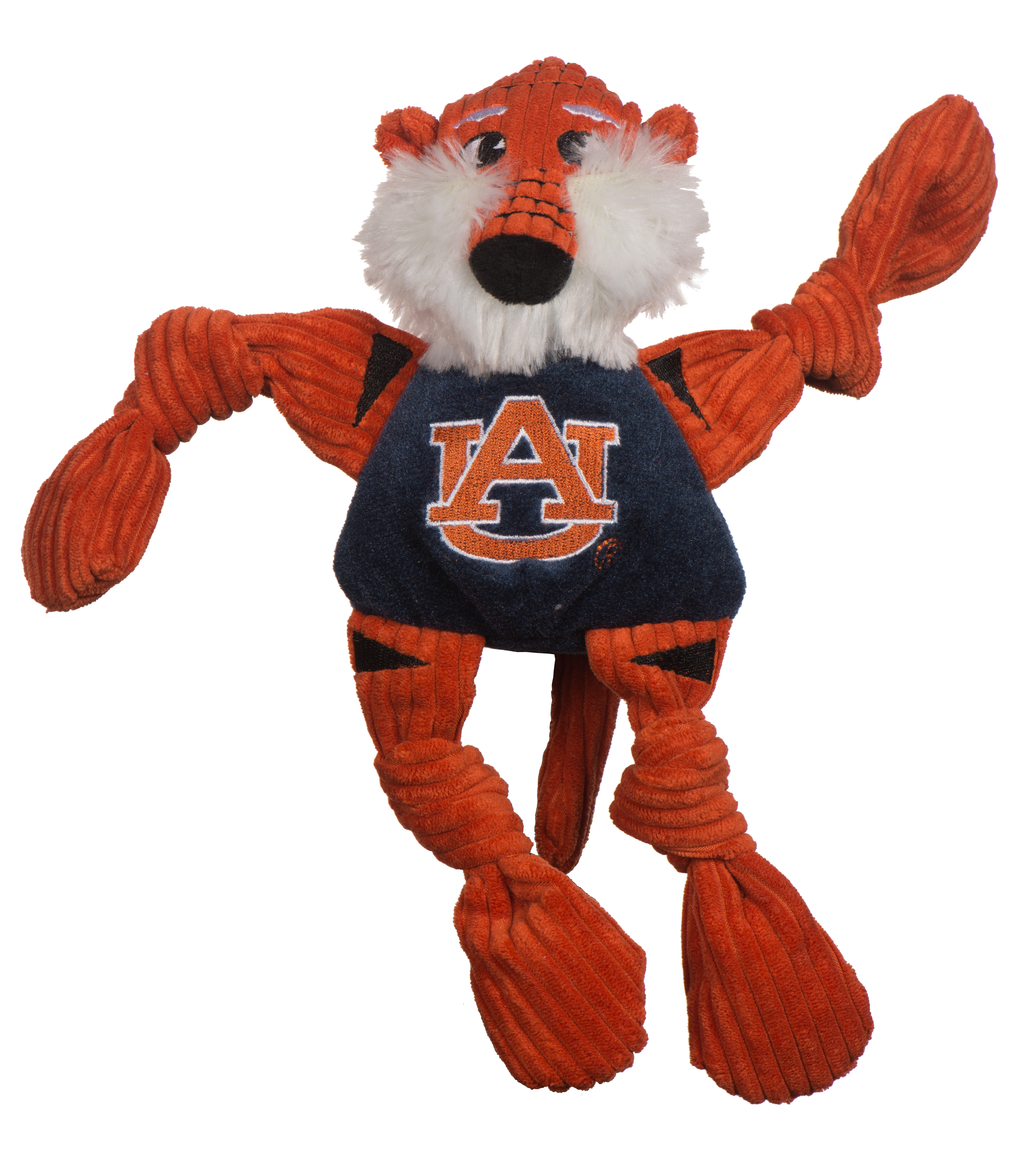 HuggleGroup - Wholesale Pet Plush Toy - Dog - Auburn University, Aubie the Tiger Knottie® Plush Dog Toy2
