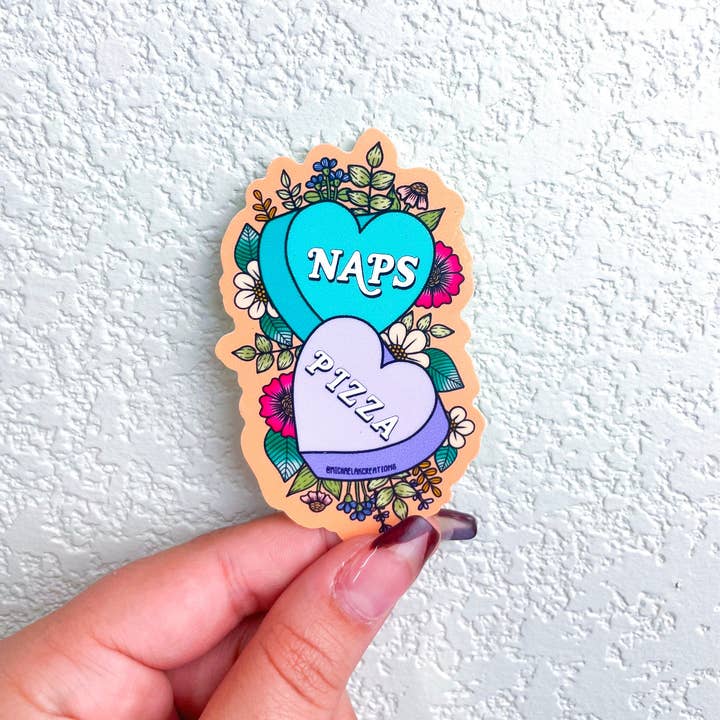 Michaela K Creations - Wholesale Sticker - Nap and Pizza Sticker | Stickers | Stickers for Hydroflask|l1