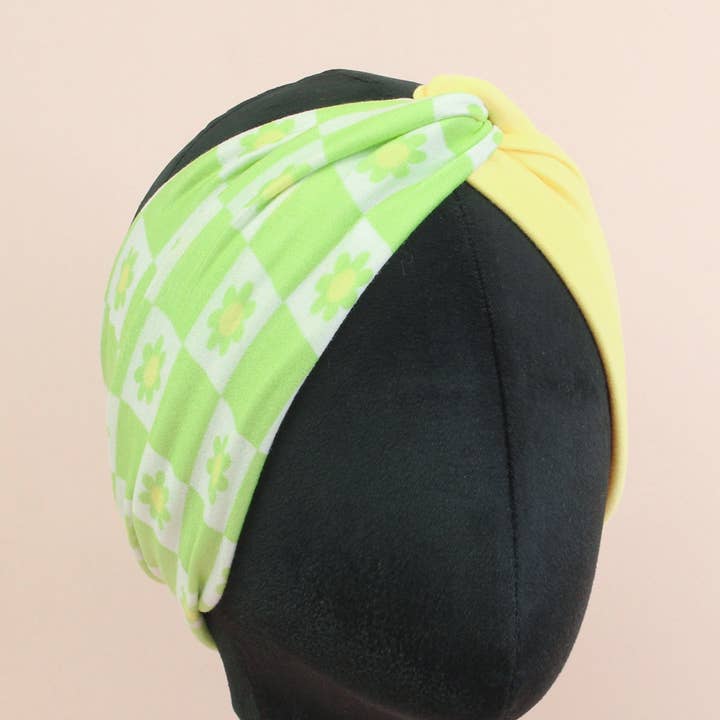 Pastel Green Groovy Twist Headband for wholesale by The Sassy Olive Handmade Headbands
