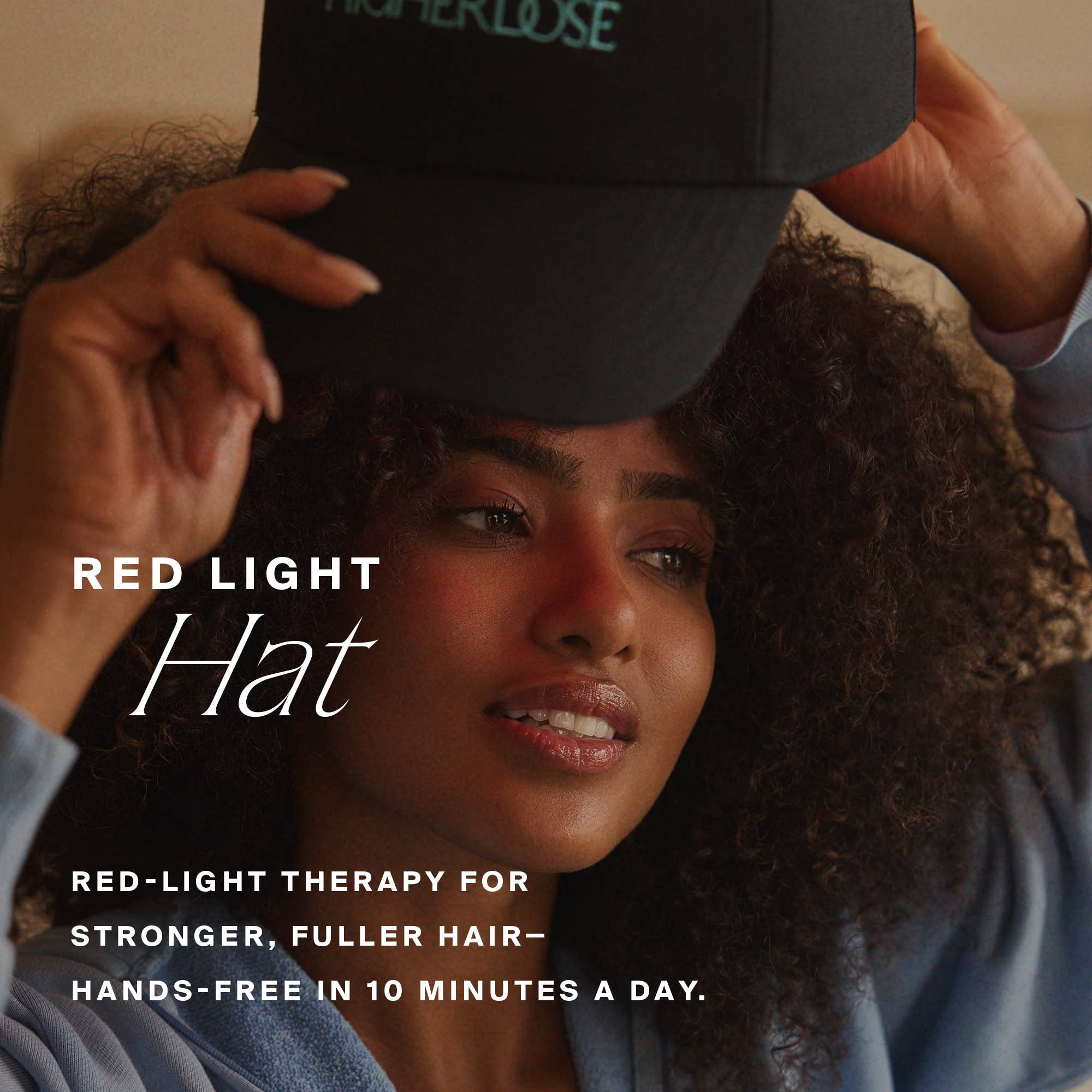 HigherDOSE - Vente Casquette de baseball – unisexe - Chapeau à lumière rouge HigherDose1