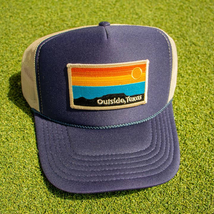 Outside, Texas - Wholesale Trucker Hat - Unisex - OTX Foam Trucker: Horizon Patch14