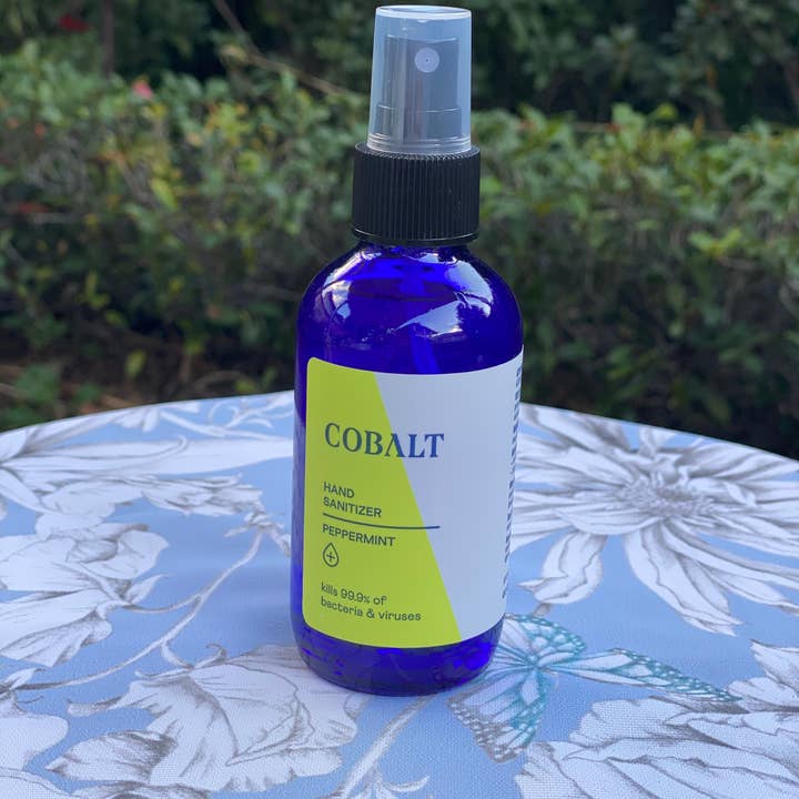 Cobalt - Wholesale Hand Sanitizer - Peppermint Hand Sanitizer 100ml glass2