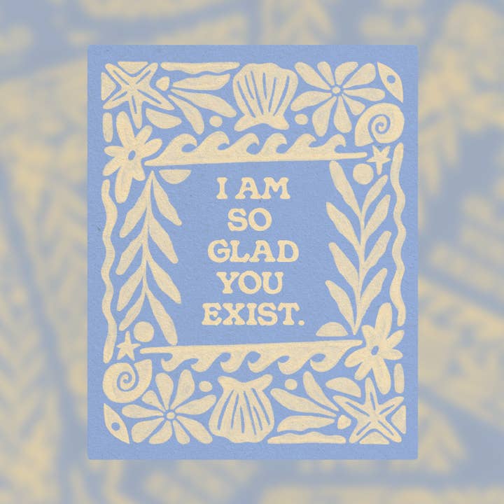 I Am So Glad You Exist - Vinyl Sticker for wholesale by The SoulShine Co.