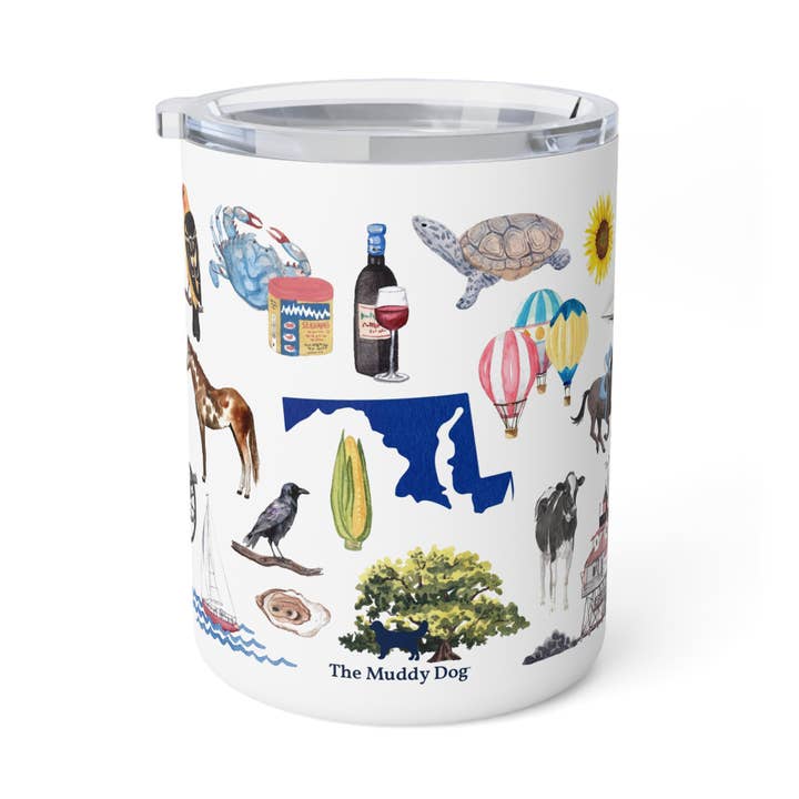 The Muddy Dog - Wholesale Insulated Mug/Tumbler - Maryland Forever! Insulated Travel Mug2