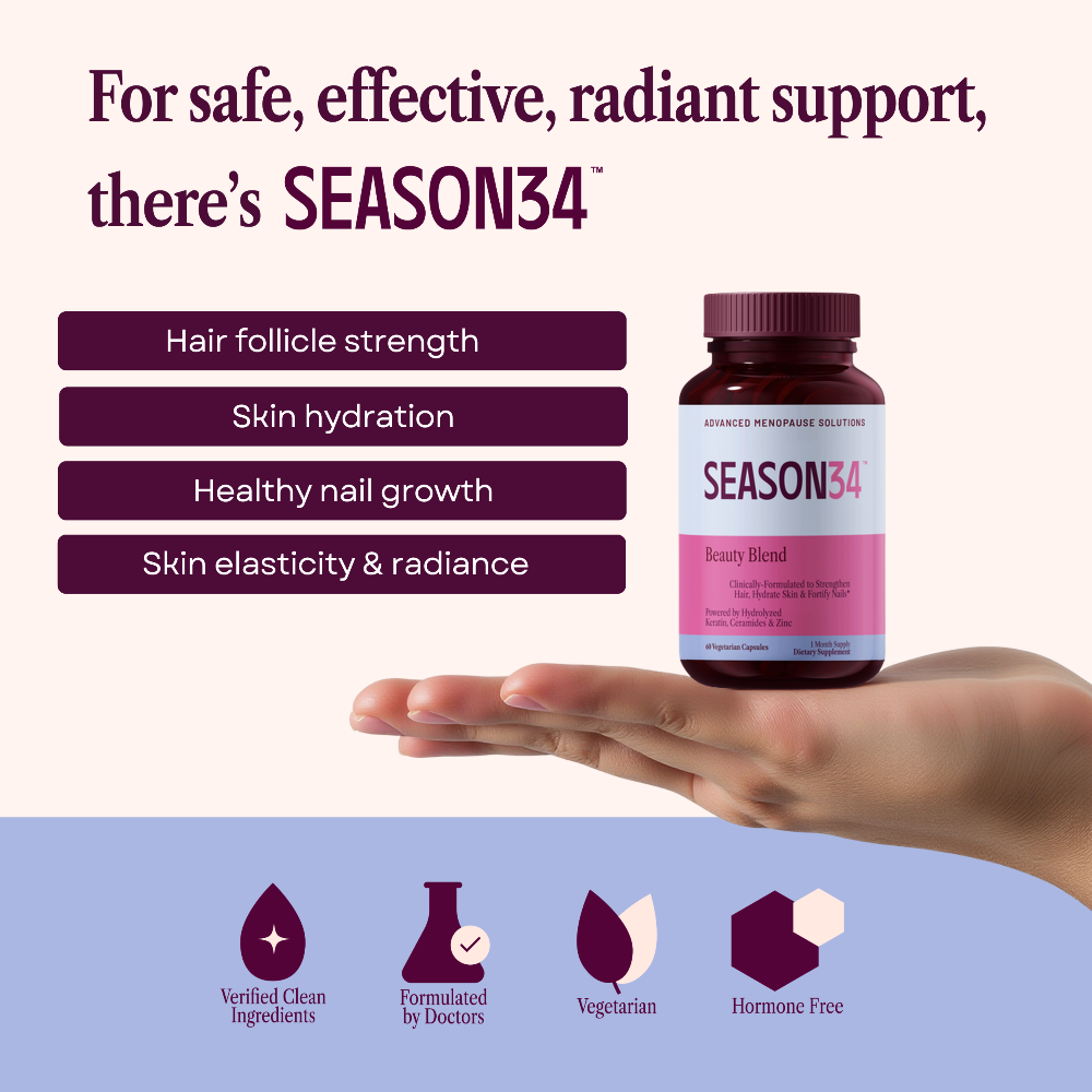 SEASON34 - Wholesale Oral Supplement/Vitamin - Menopause Beauty Blend – Hair, Skin & Nail Support1