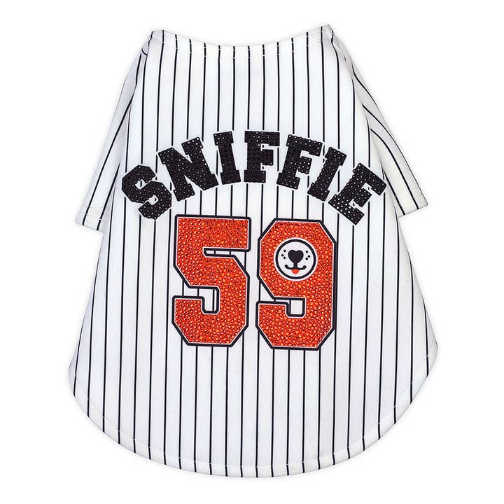 Printed Baseball Top with Crystals for wholesale by Sniffie