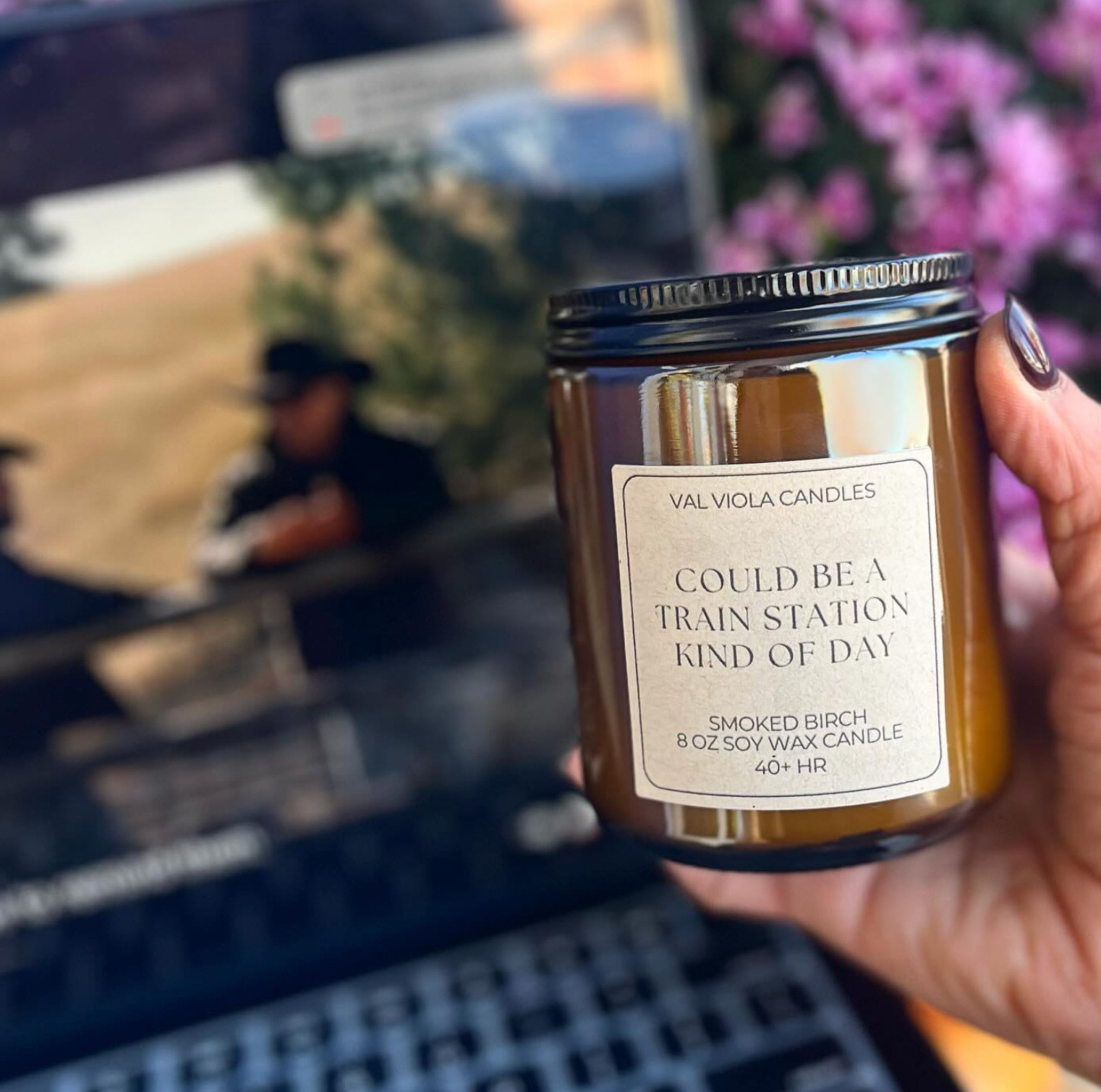 Val Viola Candles - Wholesale Jar/Filled Candle - Custom Candles |  Amber Jar Soy Wax Candles4