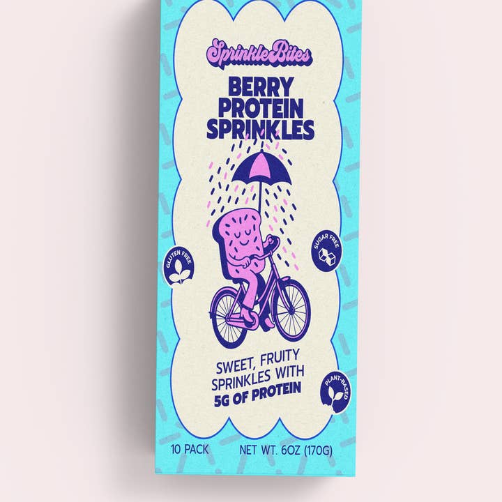 Berry Protein SprinkleBites™ (10-Pack) for wholesale by SprinkleBites