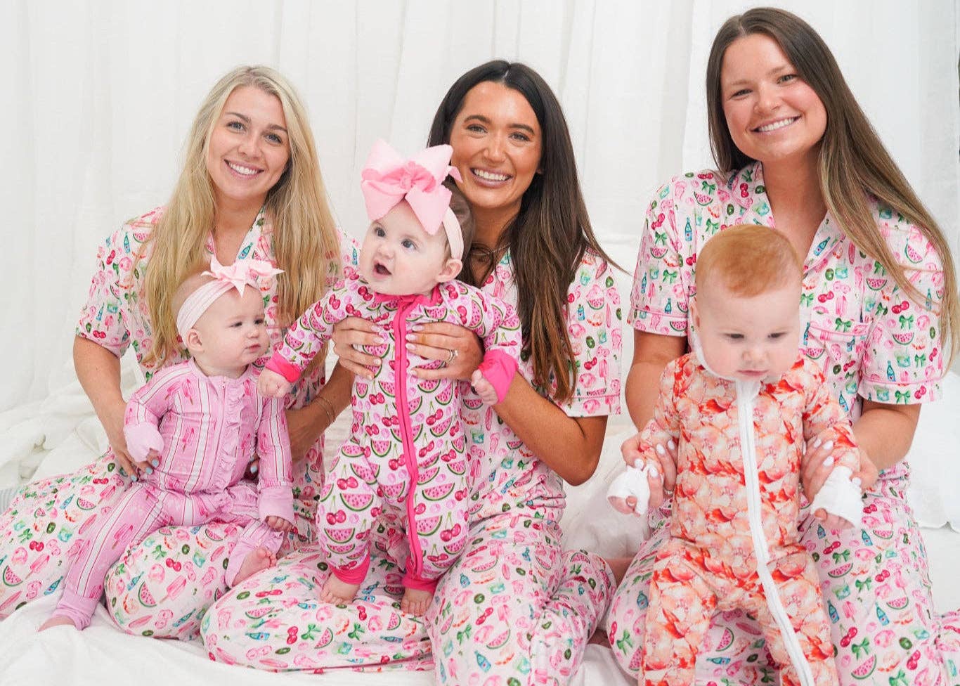 KENZKUSTOMZ - Wholesale Sleepwear Set - Women's - Pink Summer Spritz - Short Sleeve + Pant Pajama Set12