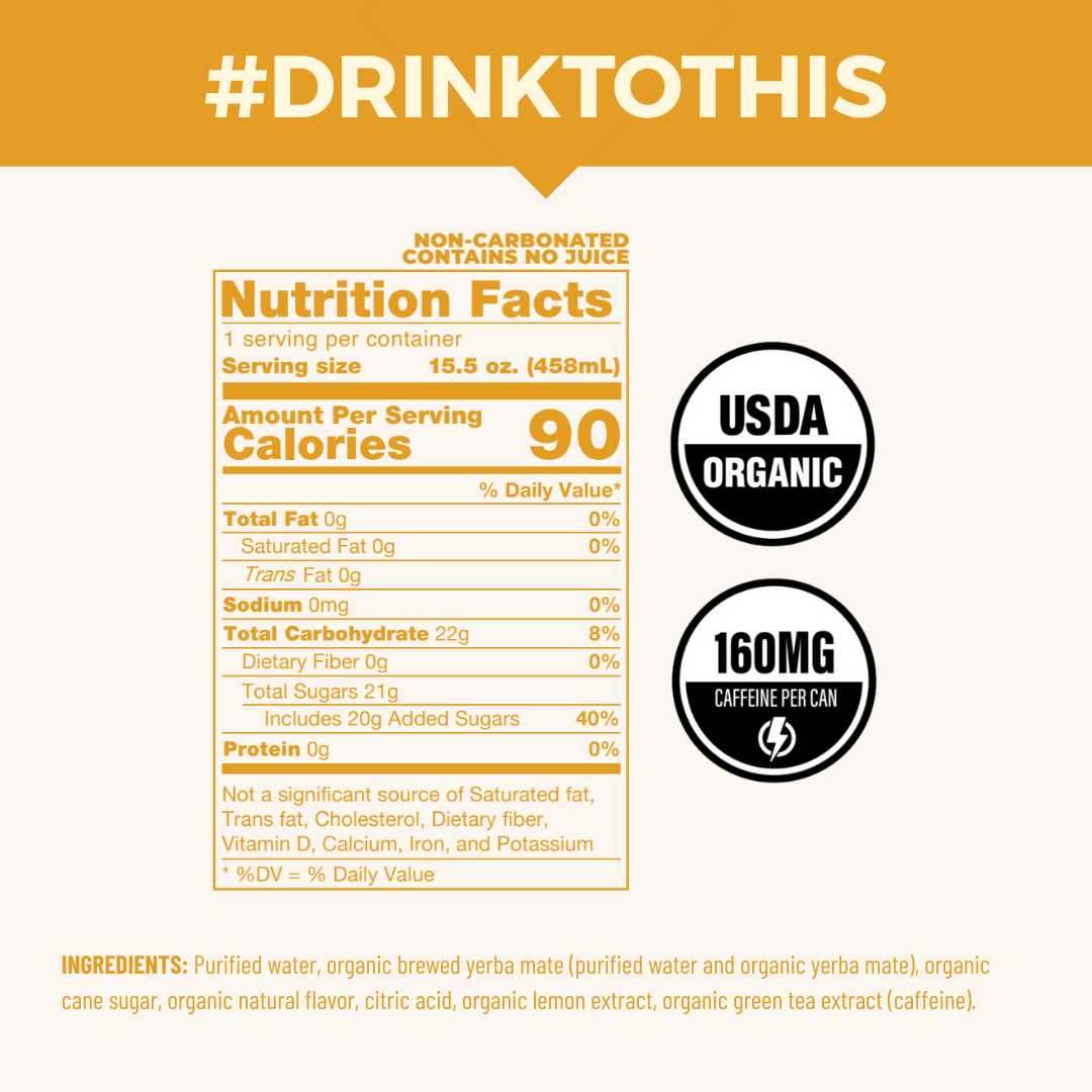 CLEAN Cause - Wholesale Iced Tea - Organic Lemonade & Tea Non-Carbonated Yerba Mate - 12-pack2