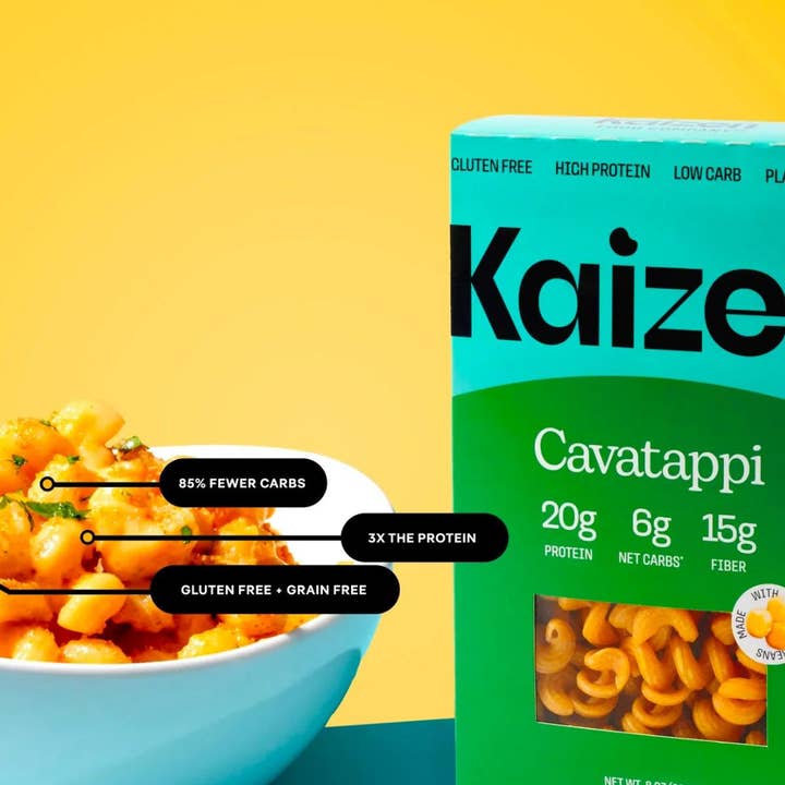 Kaizen Food Company - Wholesale Pasta - Cavatappi 6g Net Carb High Protein Pasta - Low Carb, Keto3