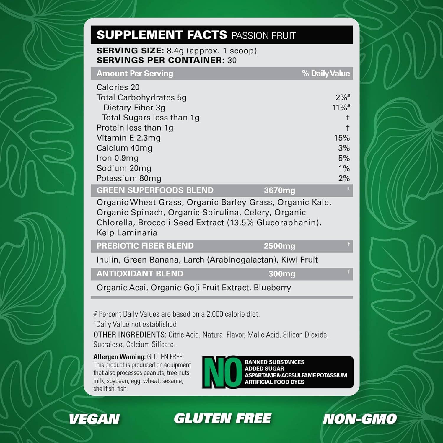 Campus Protein - Wholesale Protein/Superfood Powder - EHP OxyGreens - Daily Super Greens Powder9