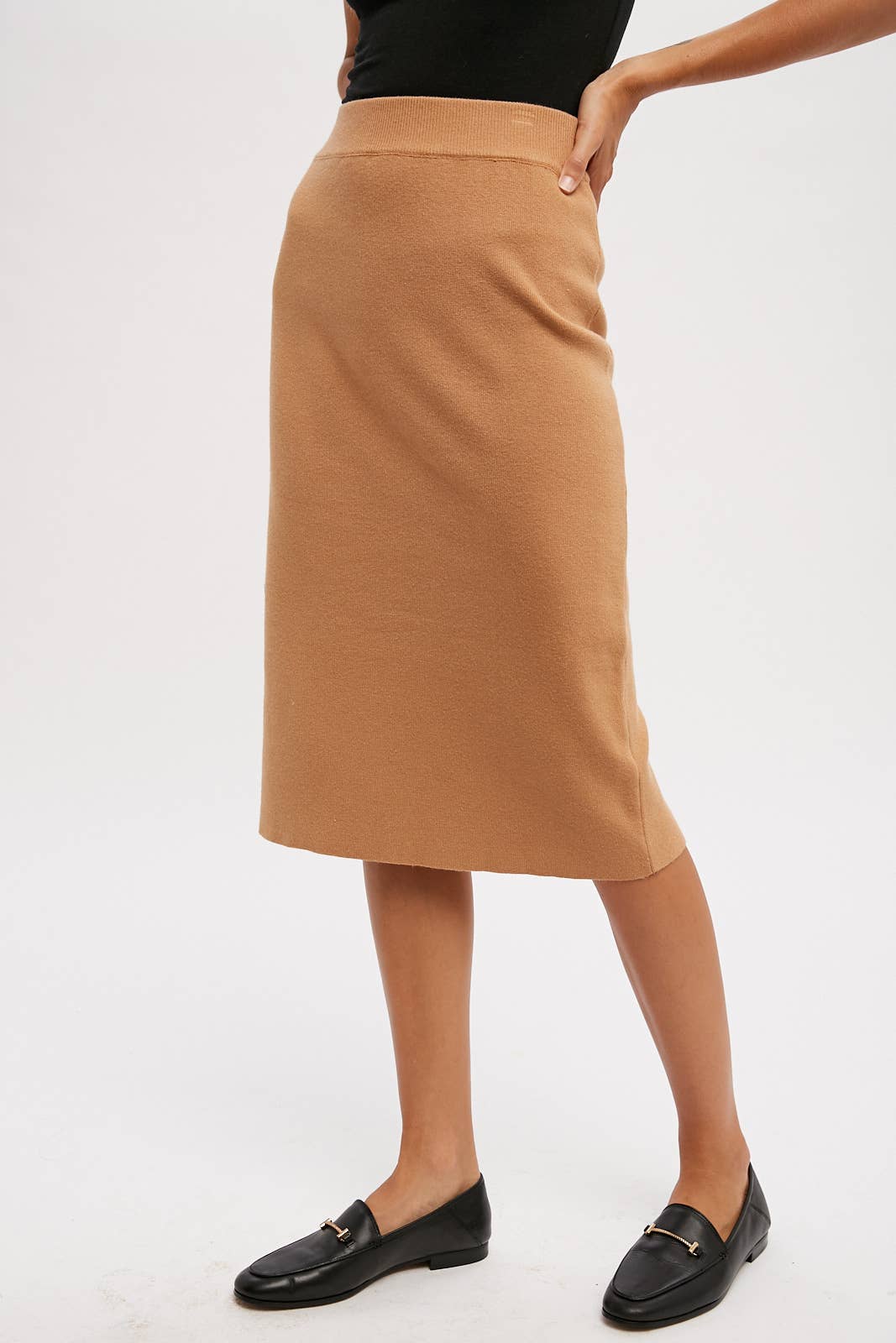 Bluivy - Wholesale Skirt - Women's - H LINE MIDI SWEATER SKIRT3