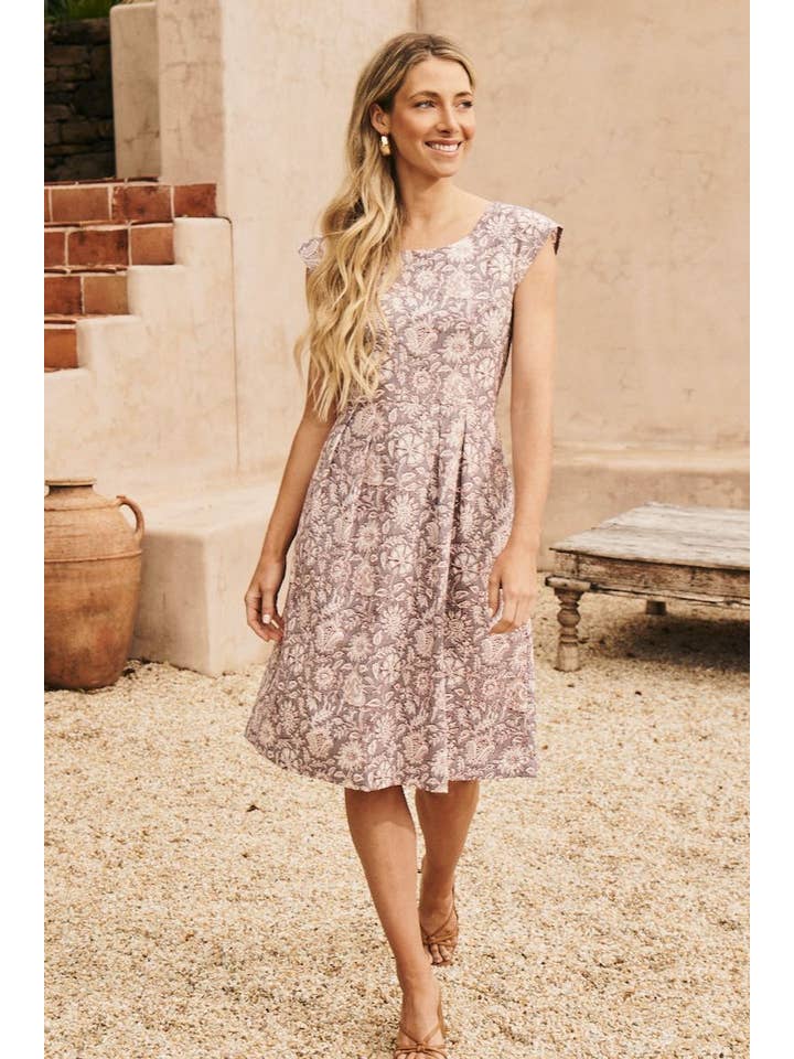 Kalina Dress - Viola for wholesale on Faire7