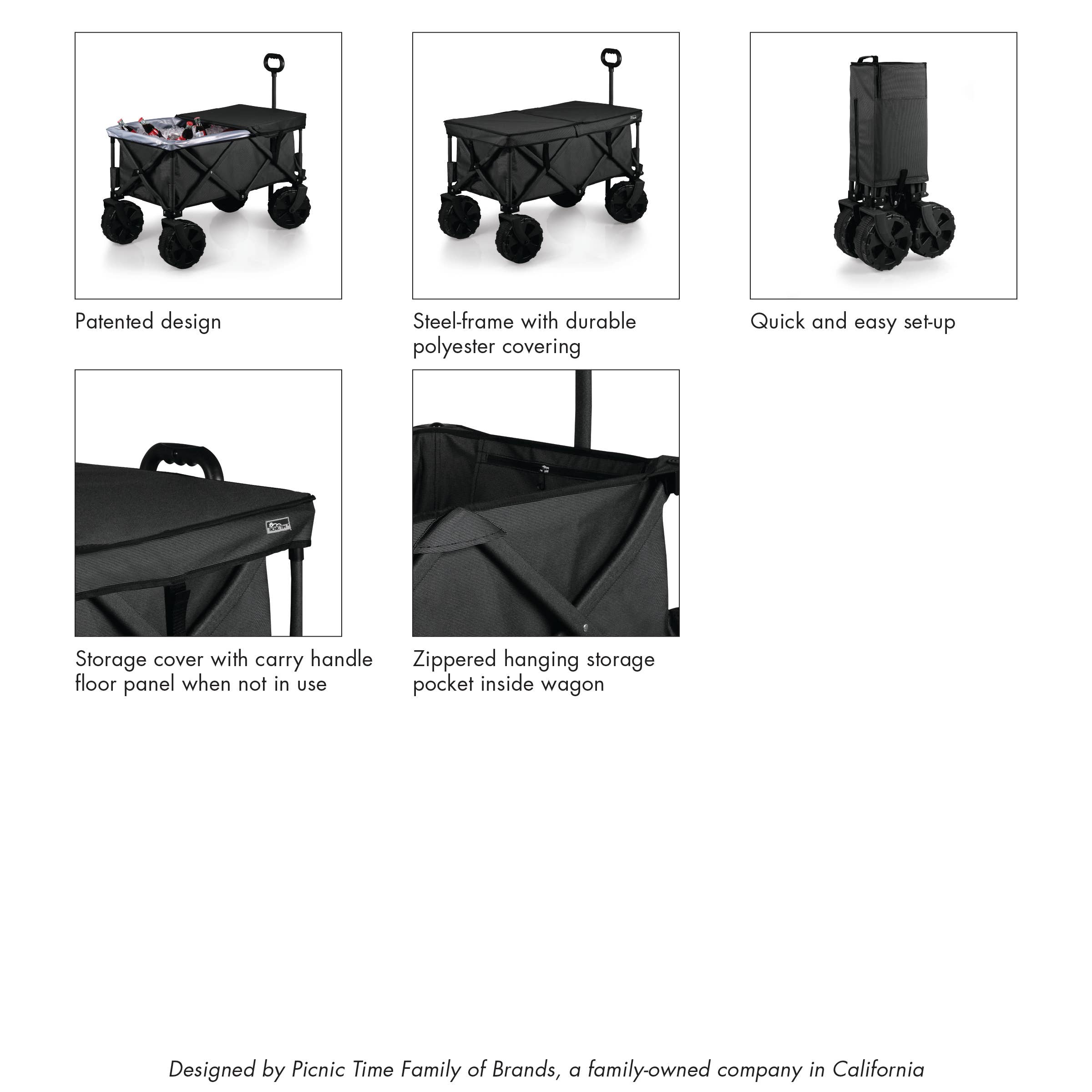 Dark Gray Adventure Wagon Elite All-Terrain Portable Utility Wagon, (D for wholesale on Faire2