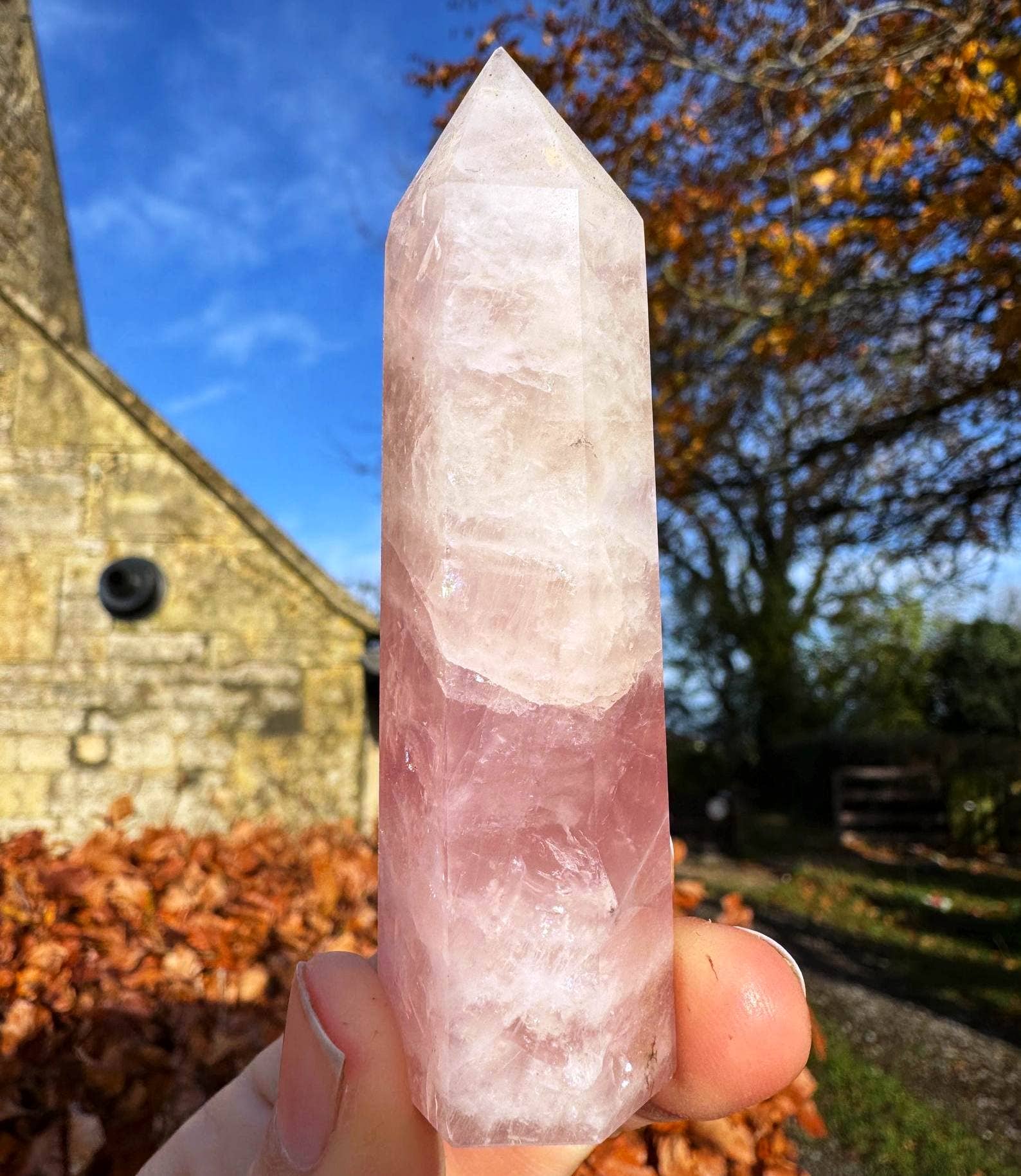 Elf Kendal Hippies – Pedra/cristal espiritual por atacado – Torre de Quartzo Rosa 8-10cm varinha de quartzo rosa ponta de cristal rosa2