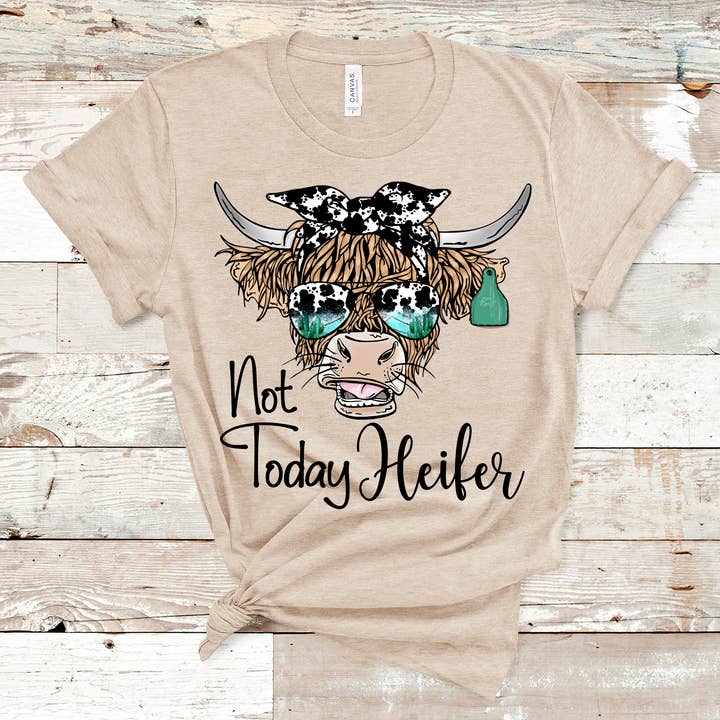 Pas aujourd'hui génisse pour la vente par Hot Mess Apparel