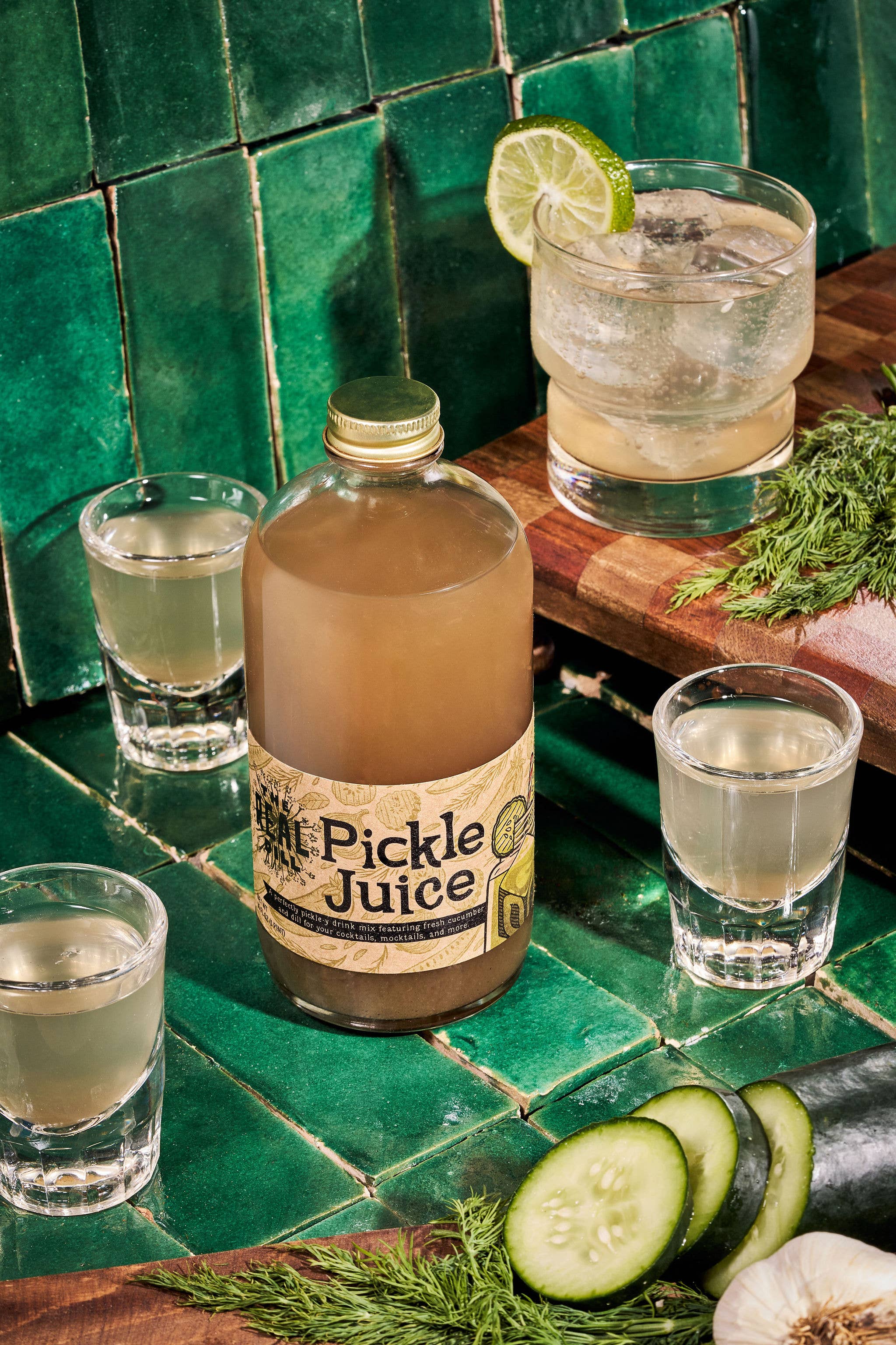 The Real Dill - Wholesale Cocktail Mix/Syrup - Pickle Juice, 16 oz