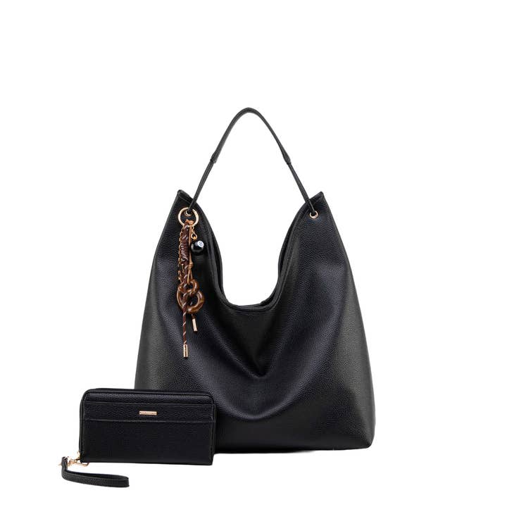 MKF Eloa Women's Hobo Bag with Wallet- 2-piece set by Mia K for wholesale by MKF Collection