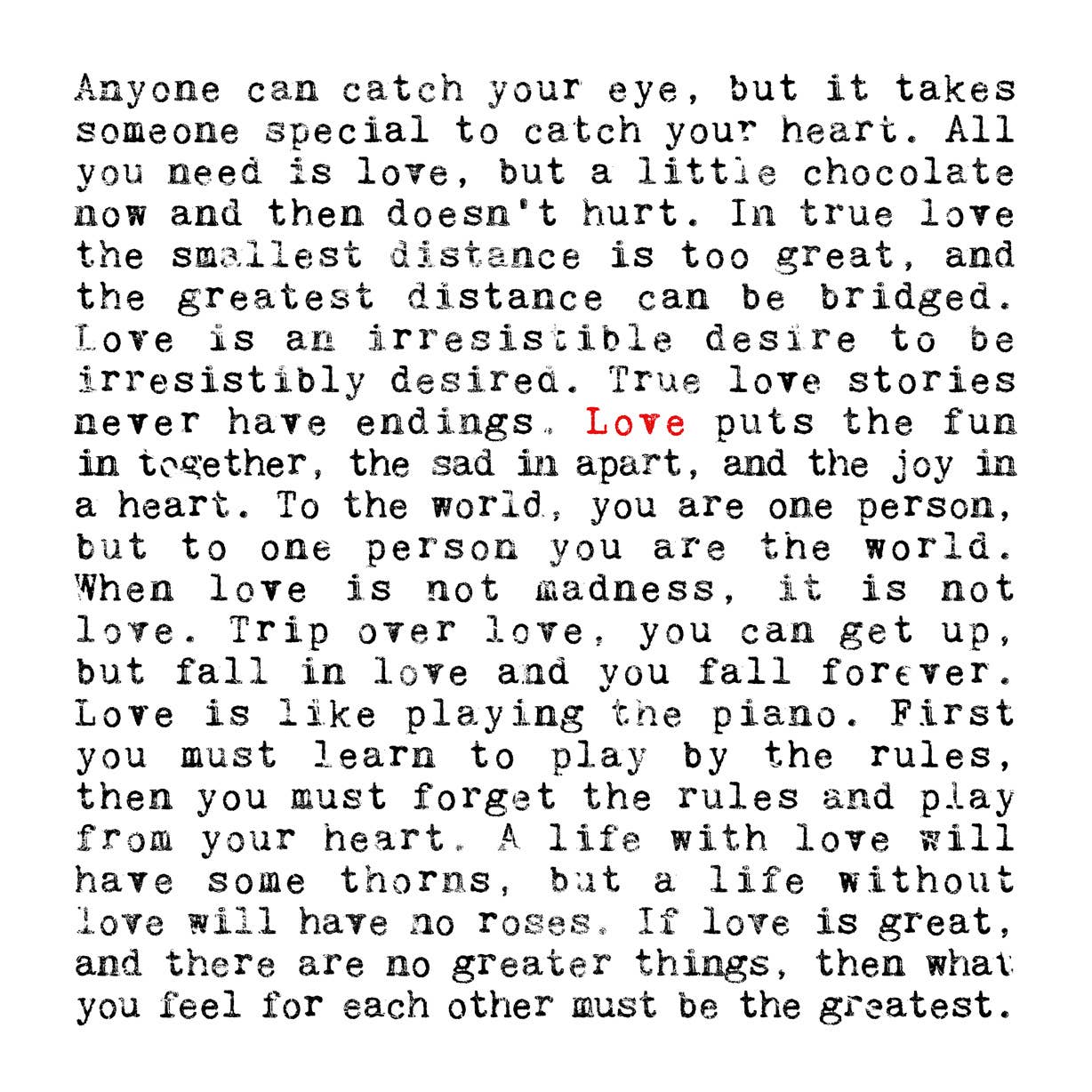 Coulson Macleod (U.S. Duties Paid) - Vente Affiche d'art - Impression non encadrée Love Quotes, cadeau de mariage, cadeau d'anniversaire1