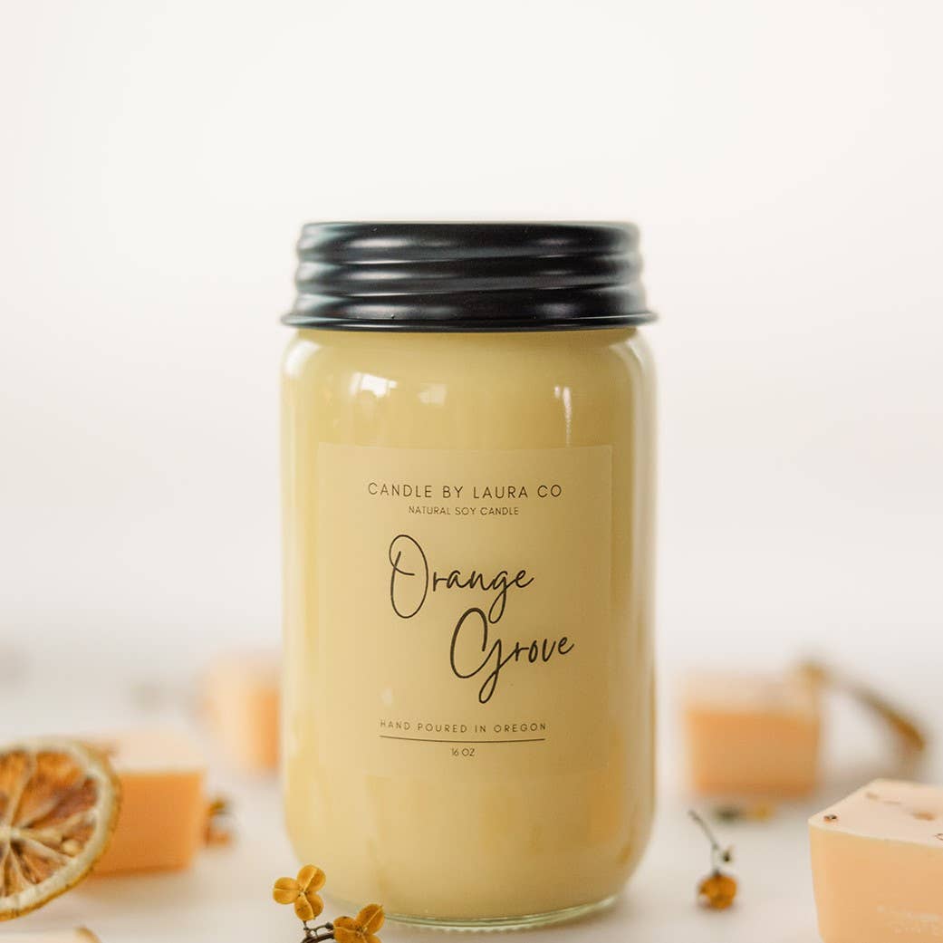 Candles By Laura - Wholesale Jar/Filled Candle - Orange Grove Soy Jar Candle5