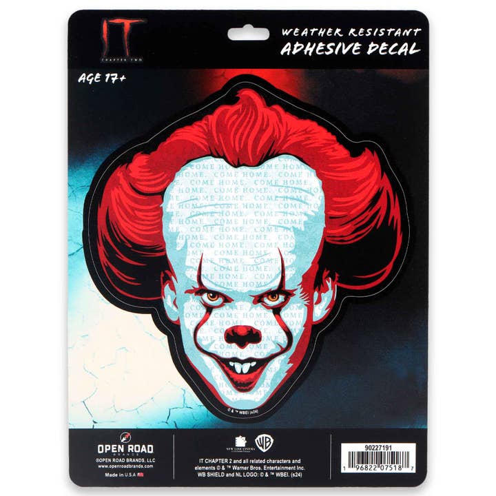 IT Pennywise Adhesive Decal for wholesale by Open Road Brands, LLC